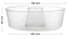 PW53/TWH- RETRÔ - 50 unid - Forma Pudim Wer Descartável Forneável Zero Contaminação 1100 ml - Imagem 10