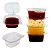 100 un – Molheira Pote De Molho Embalagem 30ml Tampa Articulada Cristal - Imagem 1