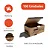 H17C - 100 un – Embalagem Caixa Kraft para Combos e Porções com Montagem Automática e Respiros para Delivery - Imagem 10