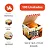 H10 - 100 un – Caixa para Hambúrguer Artesanal Alto em Papel Duplex 12,4x12,4x10cm com Montagem Automática e Respiros para Delivery - Imagem 1