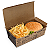 H16K - 100 – Caixa para Lanche e Combos Delivery em Papel Kraft Impermeável 24x12x8 cm - Imagem 4