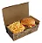 H16K- Caixa para Lanche Combos e Porções Delivery 100 Unidades Kraft com Impermeabilização - Imagem 2