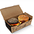 H16K- Caixa para Lanche Combos e Porções Delivery 100 Unidades Kraft com Impermeabilização - Imagem 4