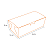 H16K - 100 – Caixa para Lanche e Combos Delivery em Papel Kraft Impermeável 24x12x8 cm - Imagem 3
