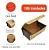 H16K - 100 – Caixa para Lanche e Combos Delivery em Papel Kraft Impermeável 24x12x8 cm - Imagem 1