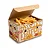 FV3K -100 un – Caixa para Fritas e Porções 130g 12,5x7,5x7,5cm com Montagem Automática e Respiros para Delivery - Imagem 2