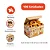 FV3K -100 un – Caixa para Fritas e Porções 130g 12,5x7,5x7,5cm com Montagem Automática e Respiros para Delivery - Imagem 1