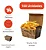 FV6K - 100 – Caixa para Porções Delivery em Papel Kraft com Película Antigordura 130g - Imagem 1