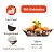 FT02 - 100 unid - Bandeja para comida com molho descartável 500 ml - Imagem 1