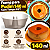 PW67TWH - 10 un – Forma para Pudim Quadrada 140ml Forneável com Tampa Cristal Wer – Tamanho Individual Diferenciado*+* - Imagem 1