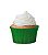 45 unid - Forminha para cupcake verde bandeira N.0 - Imagem 1
