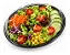 G251- 5 - Saladeira Pote Plástico com Tampa Transparente 500ml para Delivery e Refeições Fit - Imagem 2