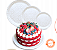 PD211A - 100 unid - Pratos para bolos confeitados com aba - Imagem 3