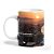 Caneca Branca Praia de Garopaba Pôr do Sol, Cerâmica, 325ml - Darosaa - Imagem 2