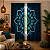 Cortina Mandala Azul Escura Sob Medida | Comum ou Blackout | Ilhós, Passante ou Trilho Suíço | Synth Decor - Imagem 9