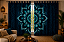 Cortina Mandala Azul Escura Sob Medida | Comum ou Blackout | Ilhós, Passante ou Trilho Suíço | Synth Decor - Imagem 12