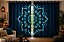 Cortina Mandala Azul Escura Sob Medida | Comum ou Blackout | Ilhós, Passante ou Trilho Suíço | Synth Decor - Imagem 10