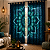 Cortina Mandala Azul Escura Sob Medida | Comum ou Blackout | Ilhós, Passante ou Trilho Suíço | Synth Decor - Imagem 6