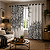 Cortina Synth Mandala Branca e Preta | Comum ou Blackout | 1,50 x 2,40 m, 2,50 x 2,90 m e 2,50 x 4,20 m - Imagem 3