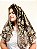 Véu Bordado Branco Floral Dourado - Imagem 3