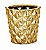 Cachepot Dourado Em Ceramica Unico (08642) - Imagem 1