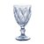 Conjunto Taças De Vidro 325ml Água Vinho Diamond Azul Metalizado - Imagem 1