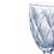 Conjunto Taças De Vidro 325ml Água Vinho Diamond Azul Metalizado - Imagem 2