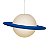 Luminaria Pendente Saturno Azul - Imagem 1