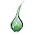 Gota de Decoração em Murano - Flat Curve - Verde Esmeralda - M - Imagem 1