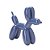 14890 - Escultura Cachorro em Poliresina Azul - Imagem 1