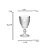 Conjunto 6 Taças de Vidro Água Vinho Bico de Abacaxi 256ml - Imagem 3