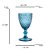 Conjunto Taças de Vidro 325ml Água Vinho Bico de Abacaxi Azul - Imagem 2