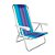 Cadeira Reclinável Alumínio 4 Posições - Padrão Azul - Imagem 1