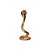 Escultura Serpente Em Poliresina 13879 - Imagem 1