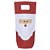 Porta Garrafa Natal Papai Noel 30x15cm - Vermelho Branco - Imagem 1