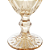 Conjunto 6 Taças de Vidro Água Vinho Diamond Ambar Metalizado 325ml - Imagem 5