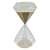Ampulheta Decorativa em Vidro Areia Bege Diamond - 30 Minutos - Imagem 1