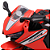 Mini Moto Elétrico Infantil Honda CBR1000 RR Vermelha - Imagem 2