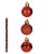 BOLA MISTO TUBO C/15 UND (VERMELHO) 4cm - Imagem 1