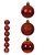 BOLA MISTO TUBO C/6 UND (VERMELHO) 8cm - Imagem 1