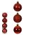BOLA MISTO TUBO C/4 UND (VERMELHO) 10cm - Imagem 1