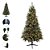 A.ARVORE NATAL C/ BERRY E PINHA 1360 TIPS 400 LEDS C/BASE GIRATORIA (VERDE) 2,1m - Imagem 1