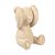 66441 - Escultura Urso Surdo em Resina Bege - Imagem 1