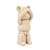 66434 - Escultura Urso Cego em Resina Bege - Imagem 1