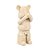 66435 - Escultura Urso Mudo em Resina Bege - Imagem 1
