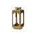 Lanterna Dourado Fosco em Metal com Copo em Vidro – 41x17x17cm - Imagem 2