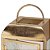 Lanterna Decorativa Dourada em Metal com Vidro | 38x19x19 cm - Imagem 3