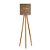 Luminária de Chão em Rattan – Natural | 1,49m x 39 x 39 cm - Imagem 1