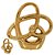 Escultura Decorativa em Cerâmica (Dourado) - Imagem 1