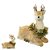 Rena de Natal Sentada – Sisal Bege – 34 x 34 cm - Imagem 1